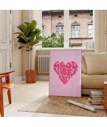 Goood Vibes Only Motivation Wall Print chez Cornerstreet bien 