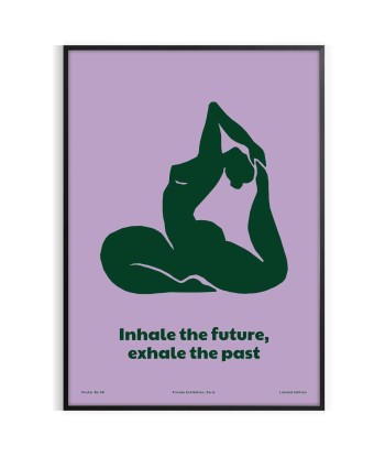 Inhale The Future Yoga Art Print pas cher 