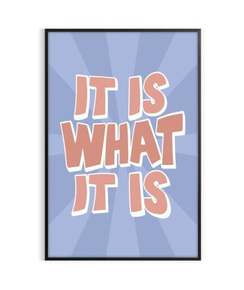 It Is What It Is Motivation Wall Art Paris Déstockage Promo