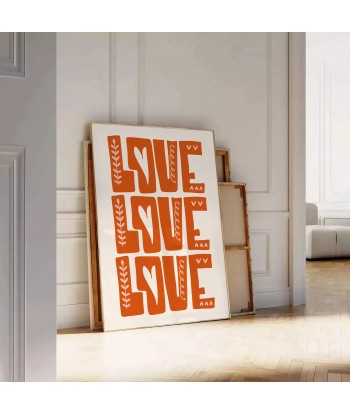 Love Love Love Motivation Poster basket pas cher