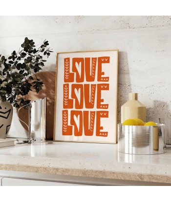 Love Love Love Motivation Poster basket pas cher