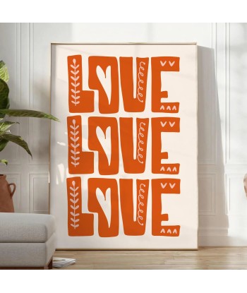 Love Love Love Motivation Poster basket pas cher