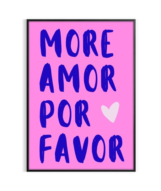 Mor Amor Por Favor Motivation Art Print en ligne