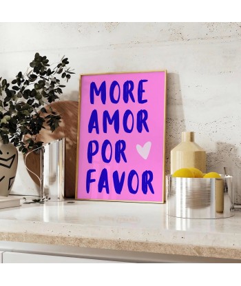 Mor Amor Por Favor Motivation Art Print en ligne