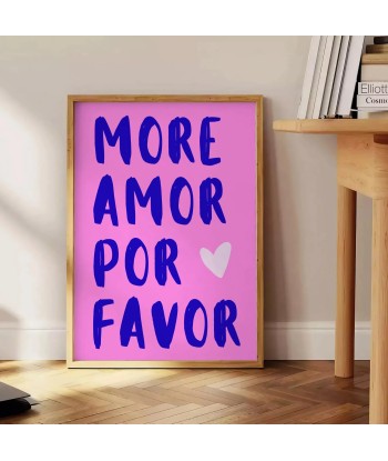 Mor Amor Por Favor Motivation Art Print en ligne