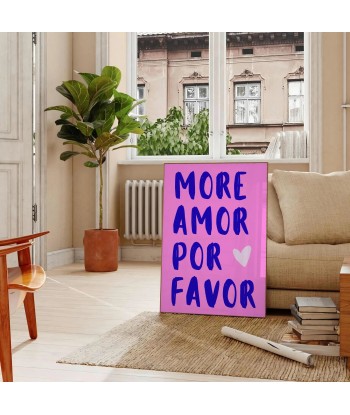 Mor Amor Por Favor Motivation Art Print en ligne