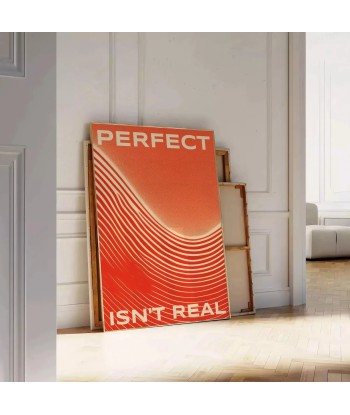 Perfect Isn T Real Motivation Wall Print d'Europe débarque