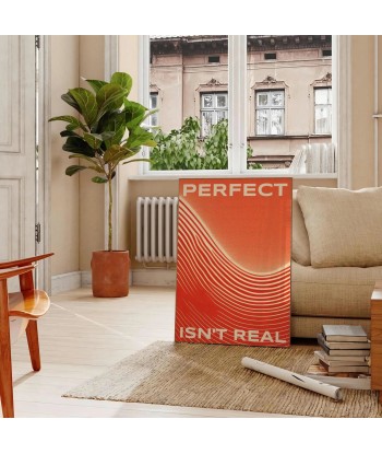 Perfect Isn T Real Motivation Wall Print d'Europe débarque