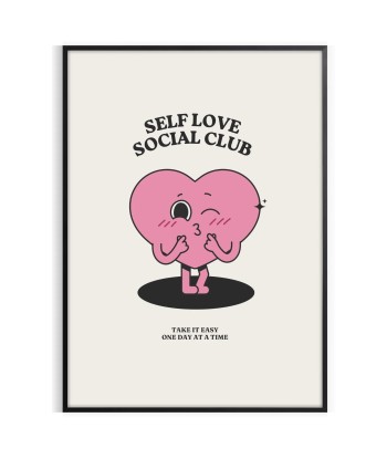 Self Lvoe Social Club Motivation Art Print hantent personnes