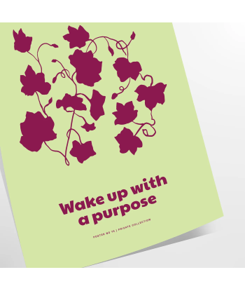 Wake Up With A Purpose Yoga Print de France