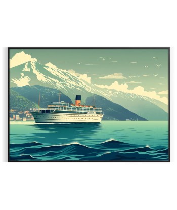 Art Deco Travel Poster Painting Style Print 3 Dans la société mordern