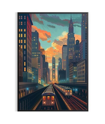 Art Deco Travel Poster Painting Style Wall Print chez Cornerstreet bien 