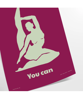 You Can Yoga Poster Comparez plus de prix