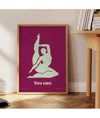 You Can Yoga Poster Comparez plus de prix