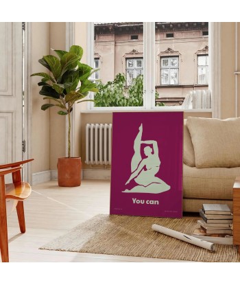 You Can Yoga Poster Comparez plus de prix