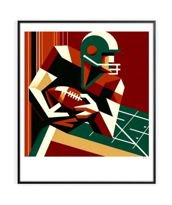 American Football Poster Sport Print 2 soldes