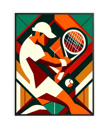 Tennis Vintage Poster rembourrage situé sous